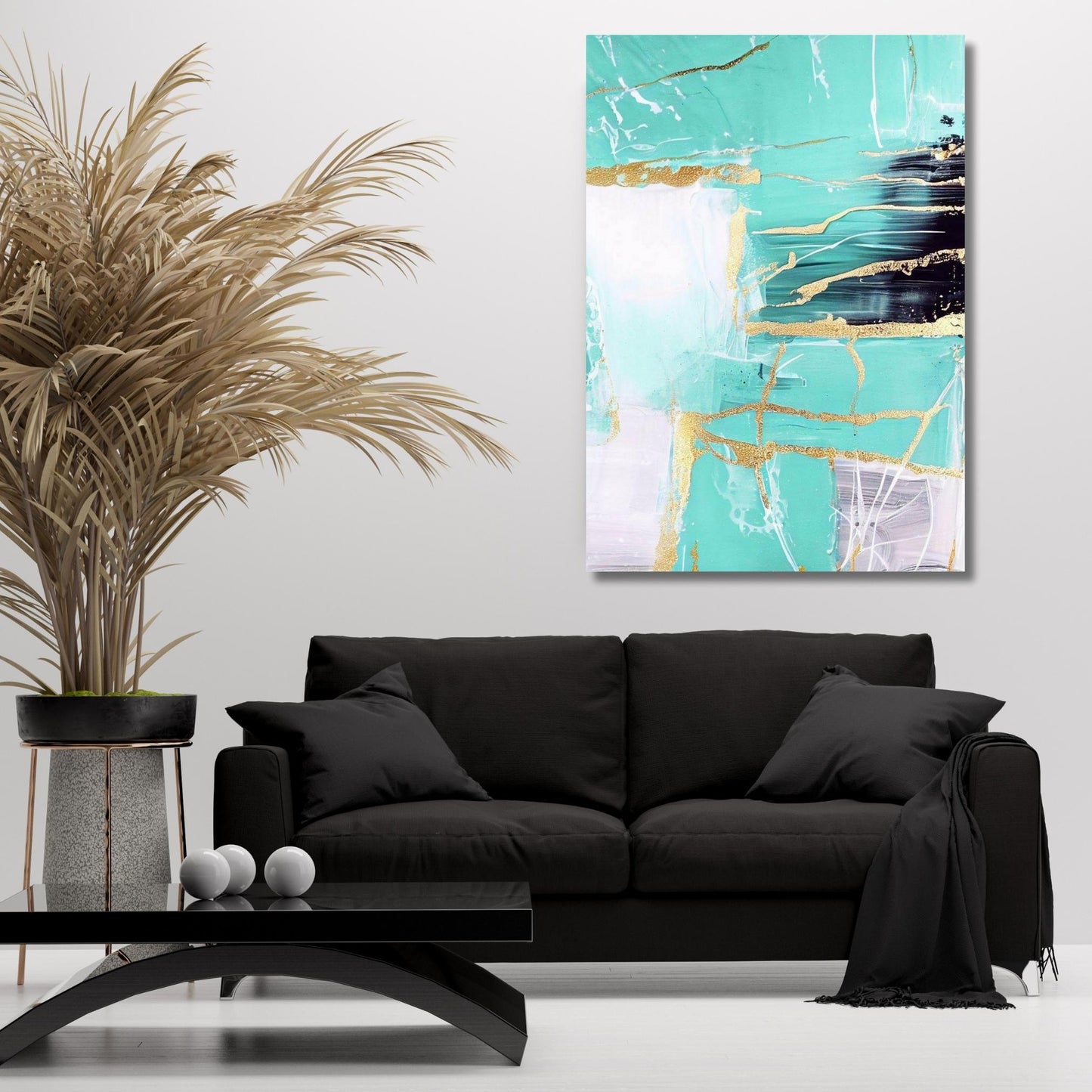 Harmony in Chaos Abstract Wall Art Canvas Print