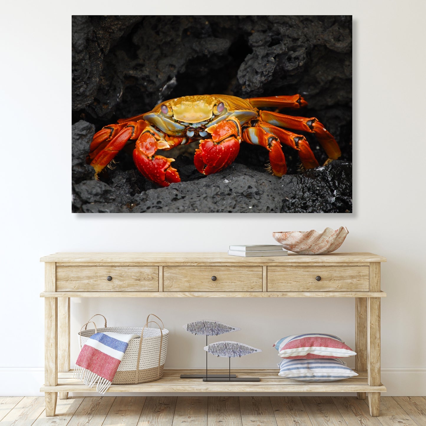 Mr Crab Wall Art Canvas Print