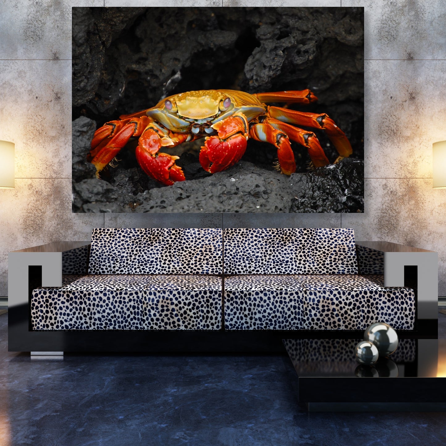 Mr Crab Wall Art Canvas Print