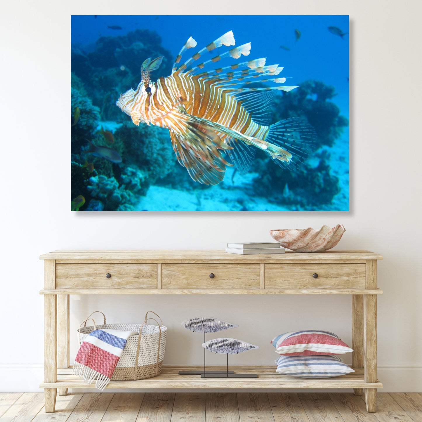 Lion Fish Wall Art Canvas Print