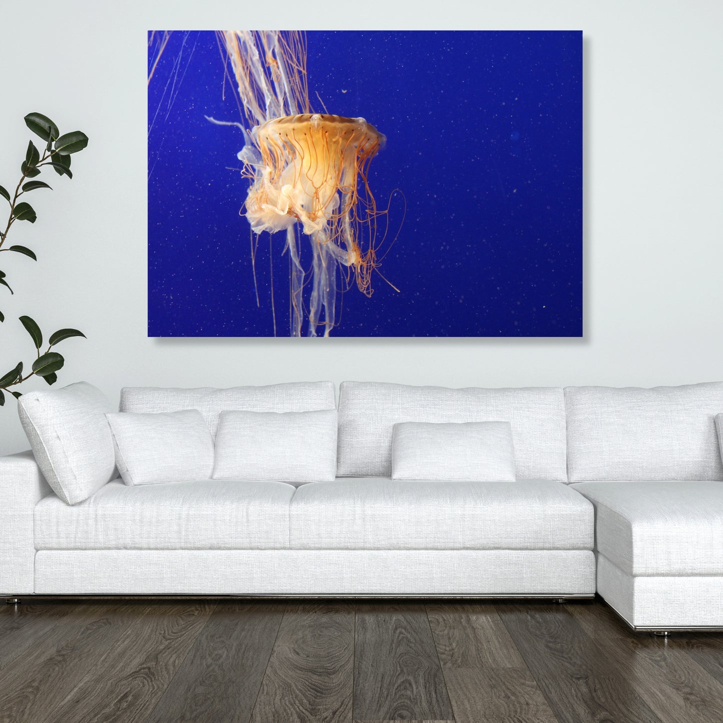 Jellyfish Depths Wall Art Canvas Print