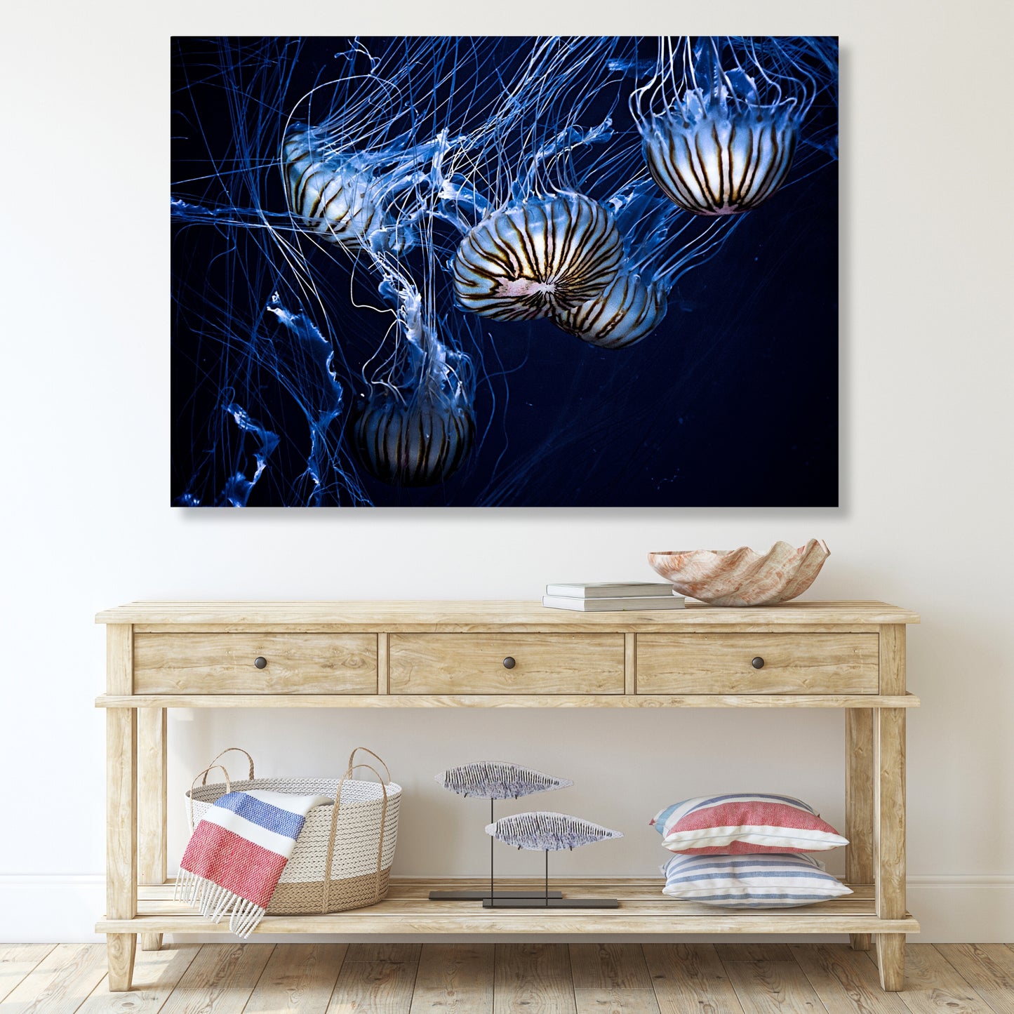 Jellyfish Glow Wall Art Canvas Print