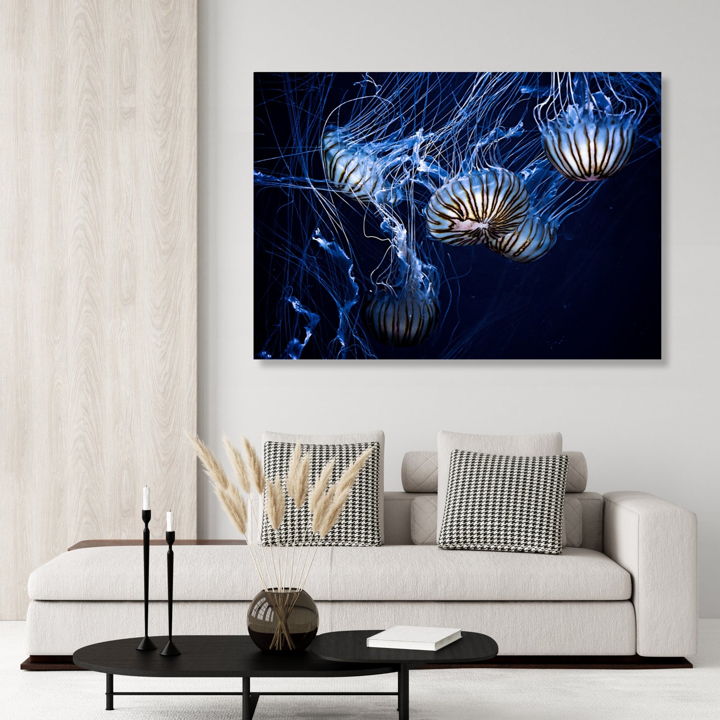 Jellyfish Glow Wall Art Canvas Print