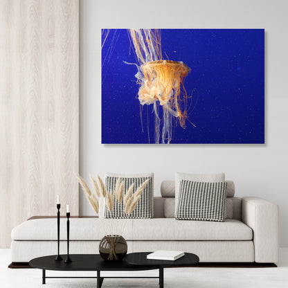 Jellyfish Depths Wall Art Canvas Print
