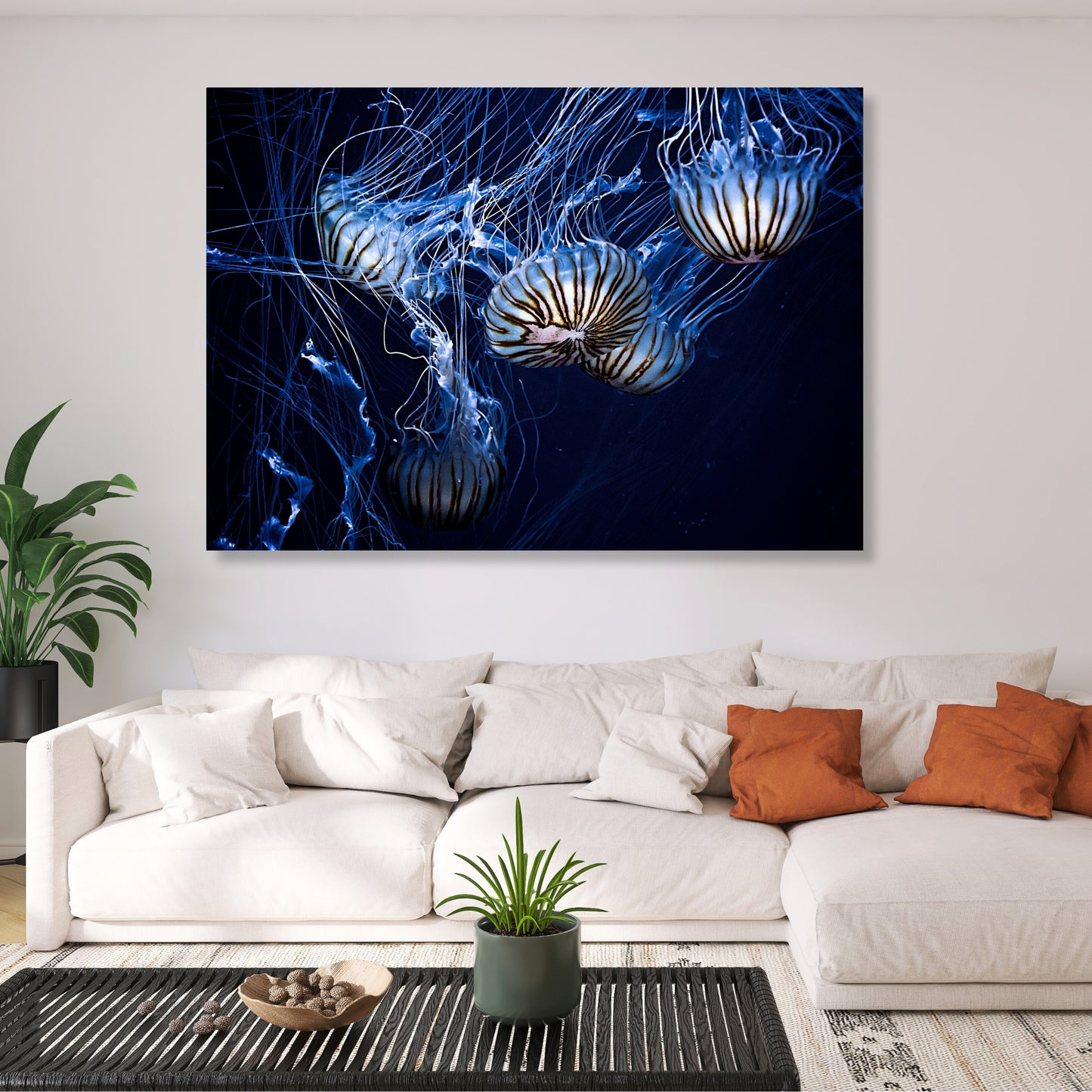 Jellyfish Glow Wall Art Canvas Print