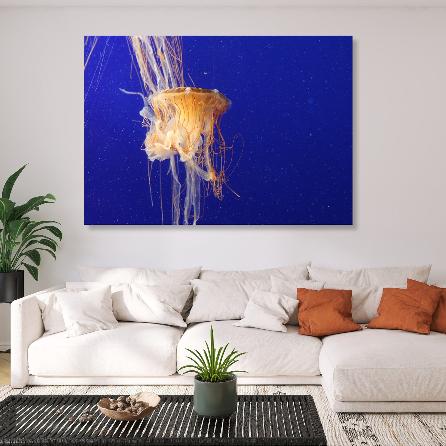 Jellyfish Depths Wall Art Canvas Print