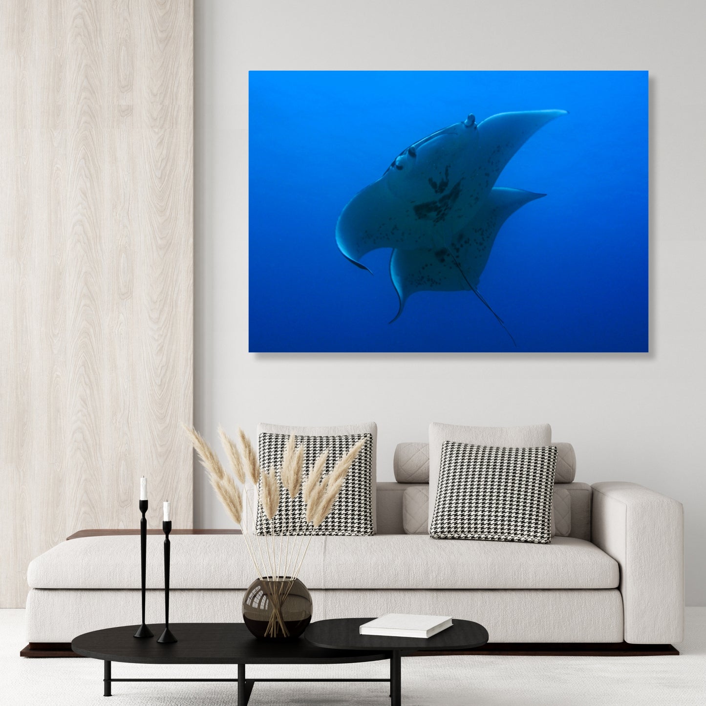 Manta Ray's Welcome Wall Art Canvas Print