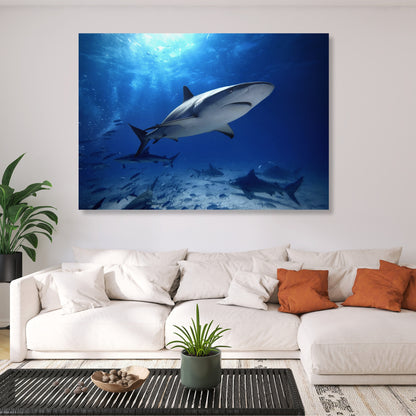Sharks Wall Art Canvas Print