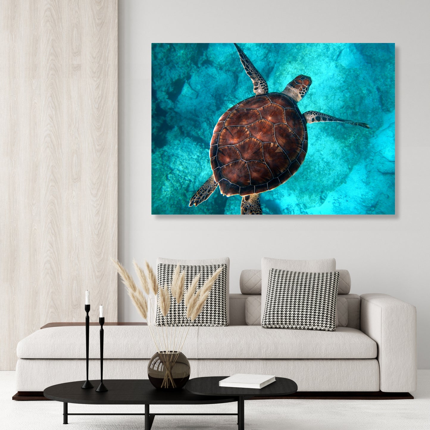 Sea Turtle Wall Art Canvas Print