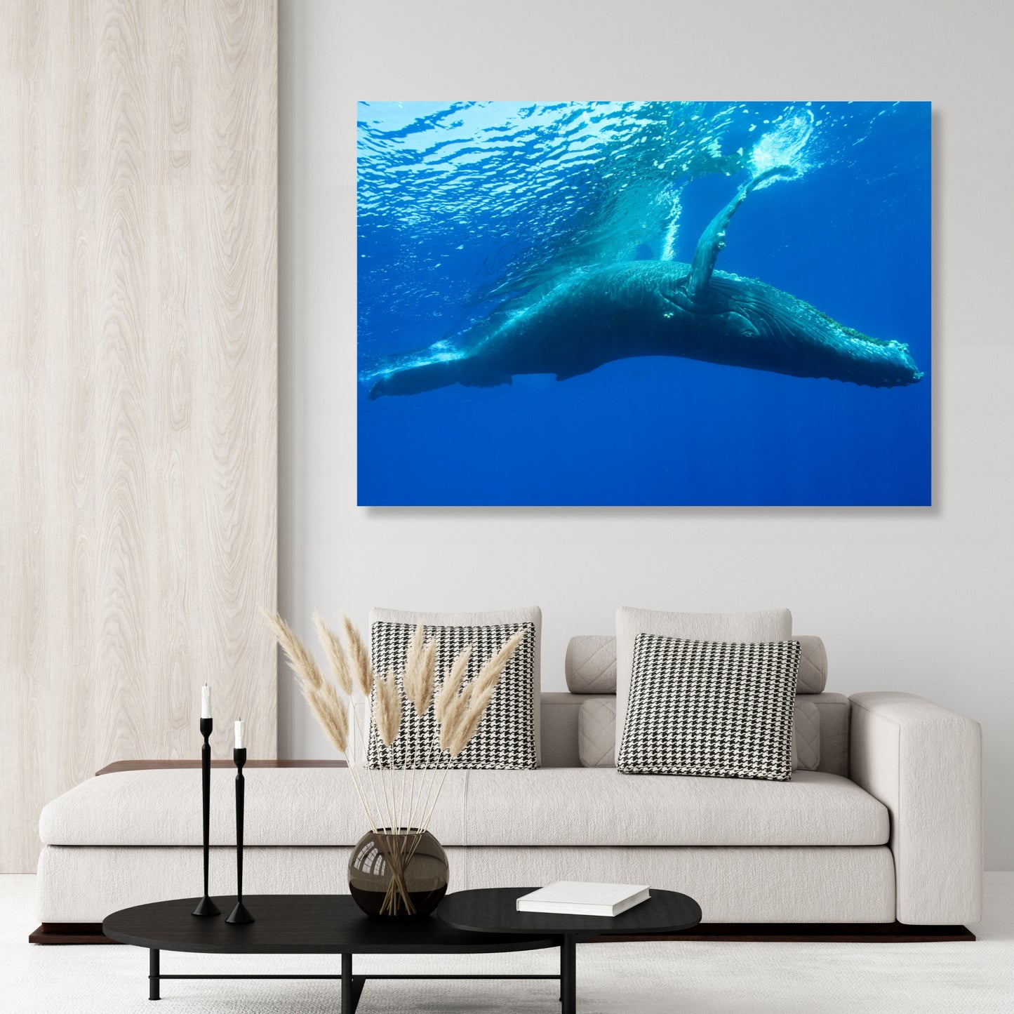 Humpback Whale Wall Art Canvas Print