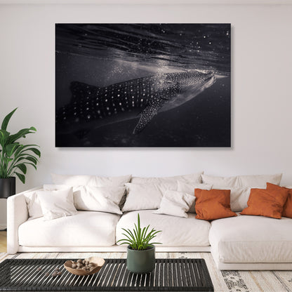 Whale Shark Wall Art Canvas Print