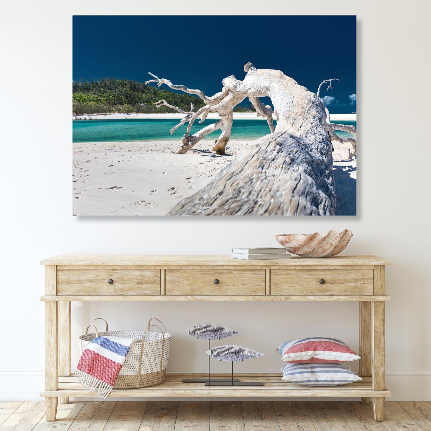 Driftwood Calm Wall Art Canvas Print