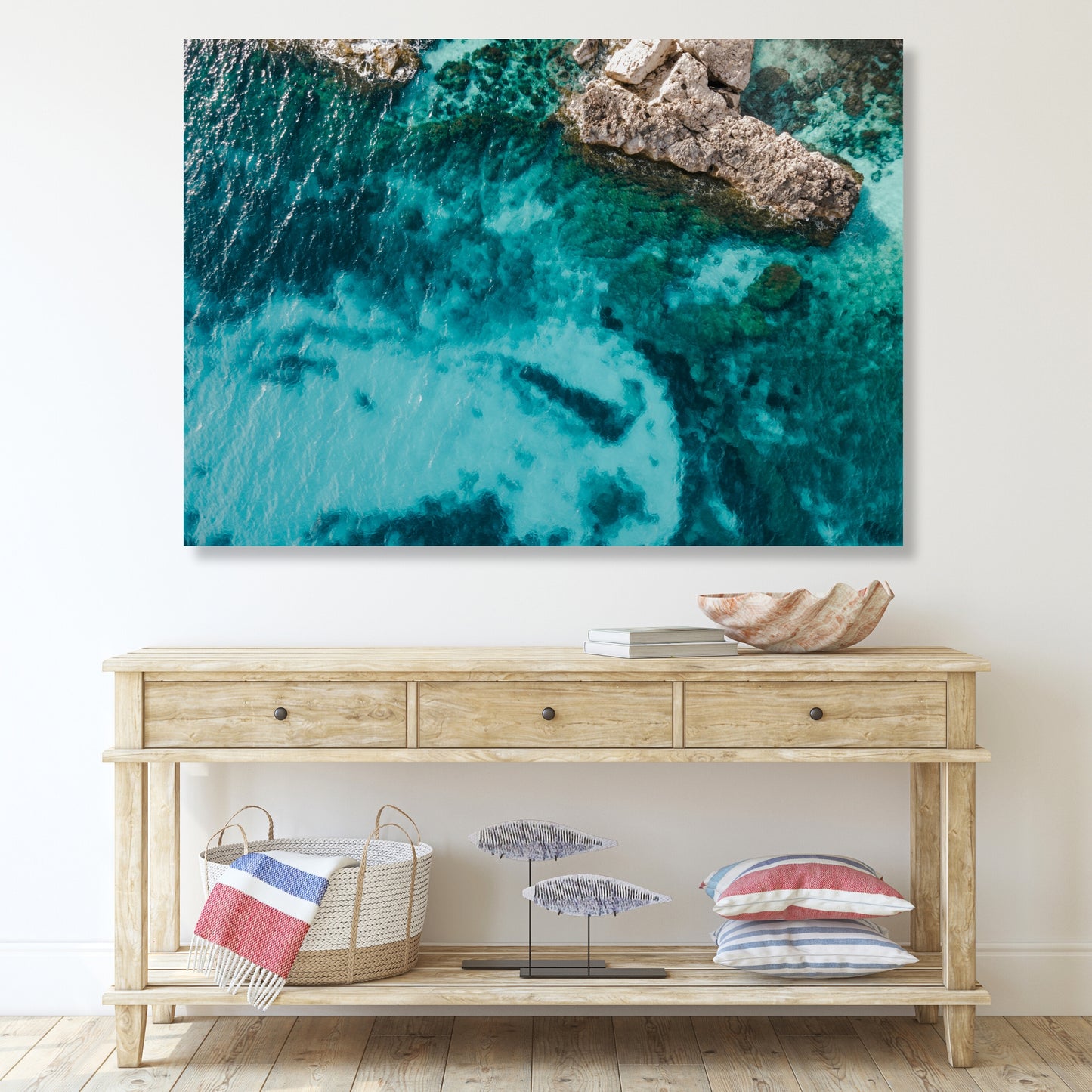 Aerial Love Wall Art Canvas Print