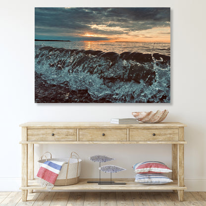 Crystal Waves Wall Art Canvas Print