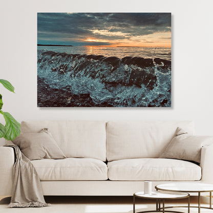 Crystal Waves Wall Art Canvas Print