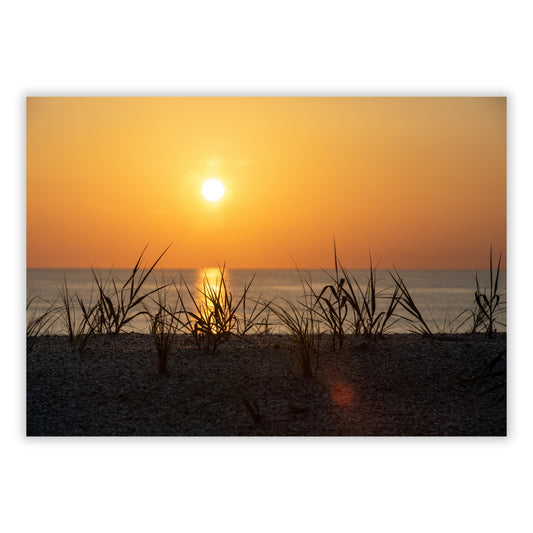 Coastal Sunset Wall Art Canvas Print