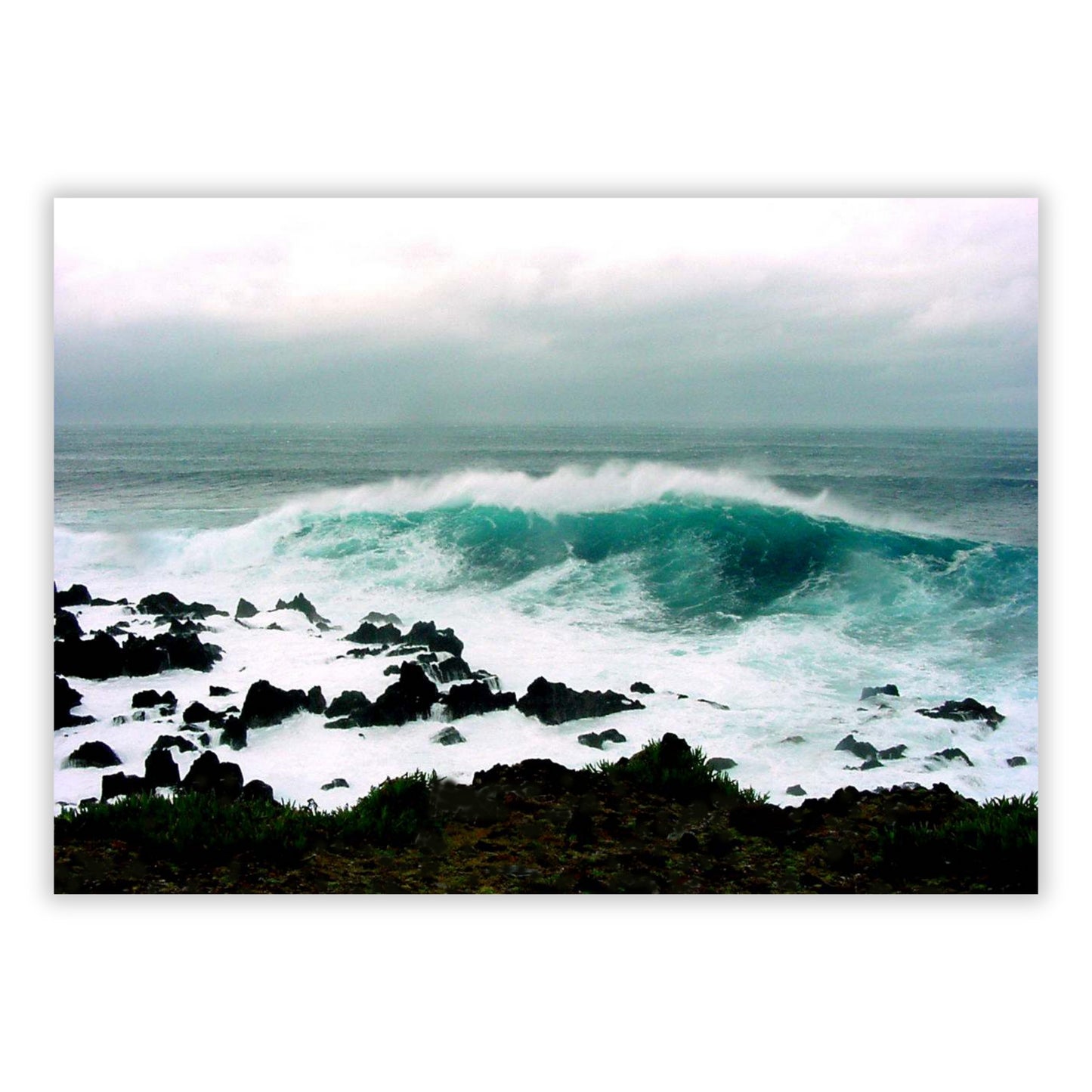Stormy Sea Wall Art Canvas Print