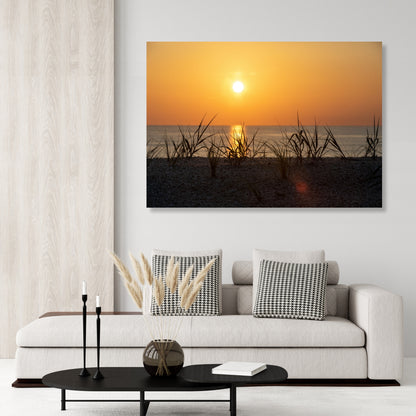Coastal Sunset Wall Art Canvas Print