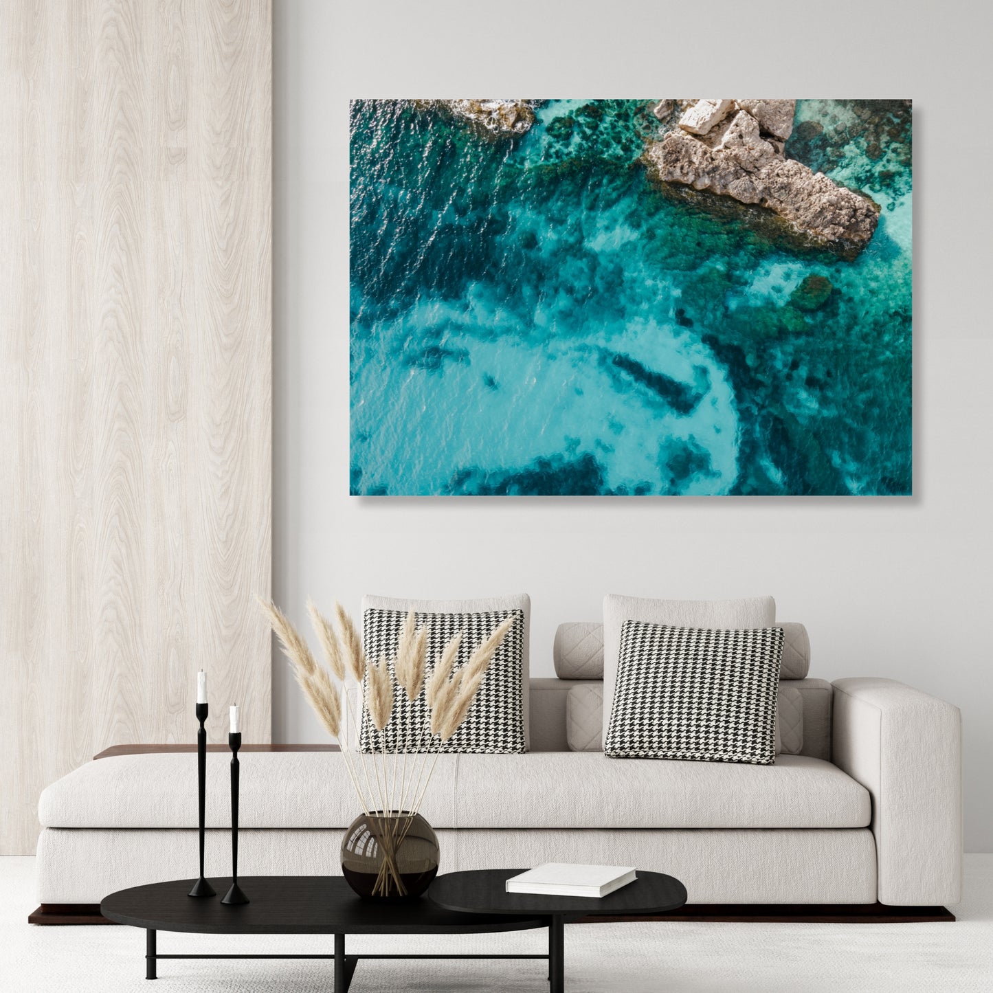Aerial Love Wall Art Canvas Print