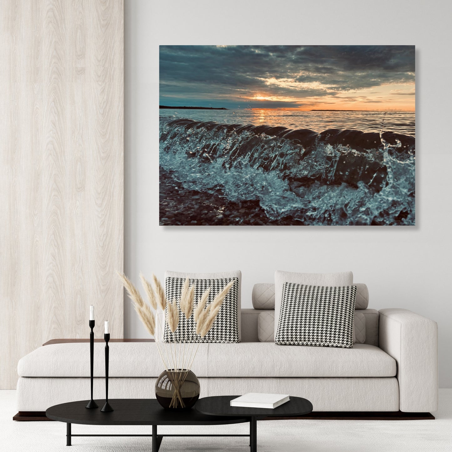 Crystal Waves Wall Art Canvas Print