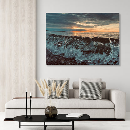 Crystal Waves Wall Art Canvas Print