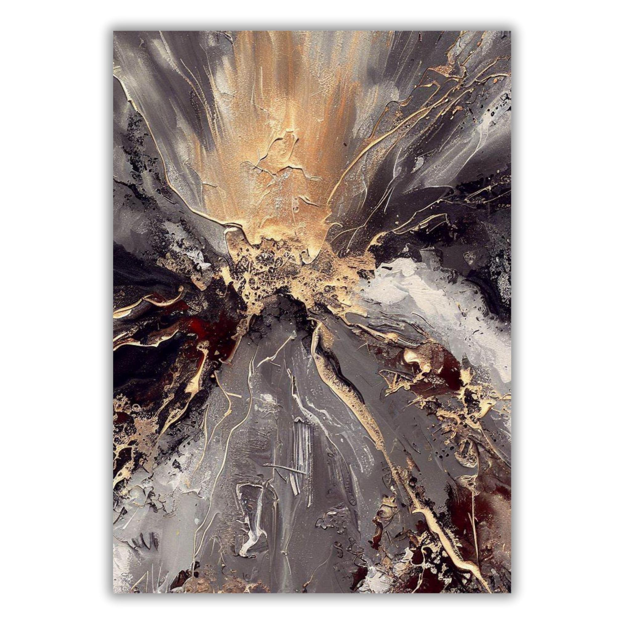 Elemental Abstract Wall Art Canvas Print - Luxe Wall Art