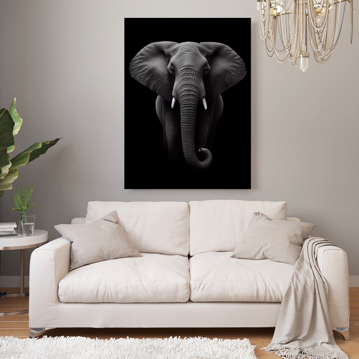 An Elephant's Wisdom Animal Kingdom Wall Art Canvas Print