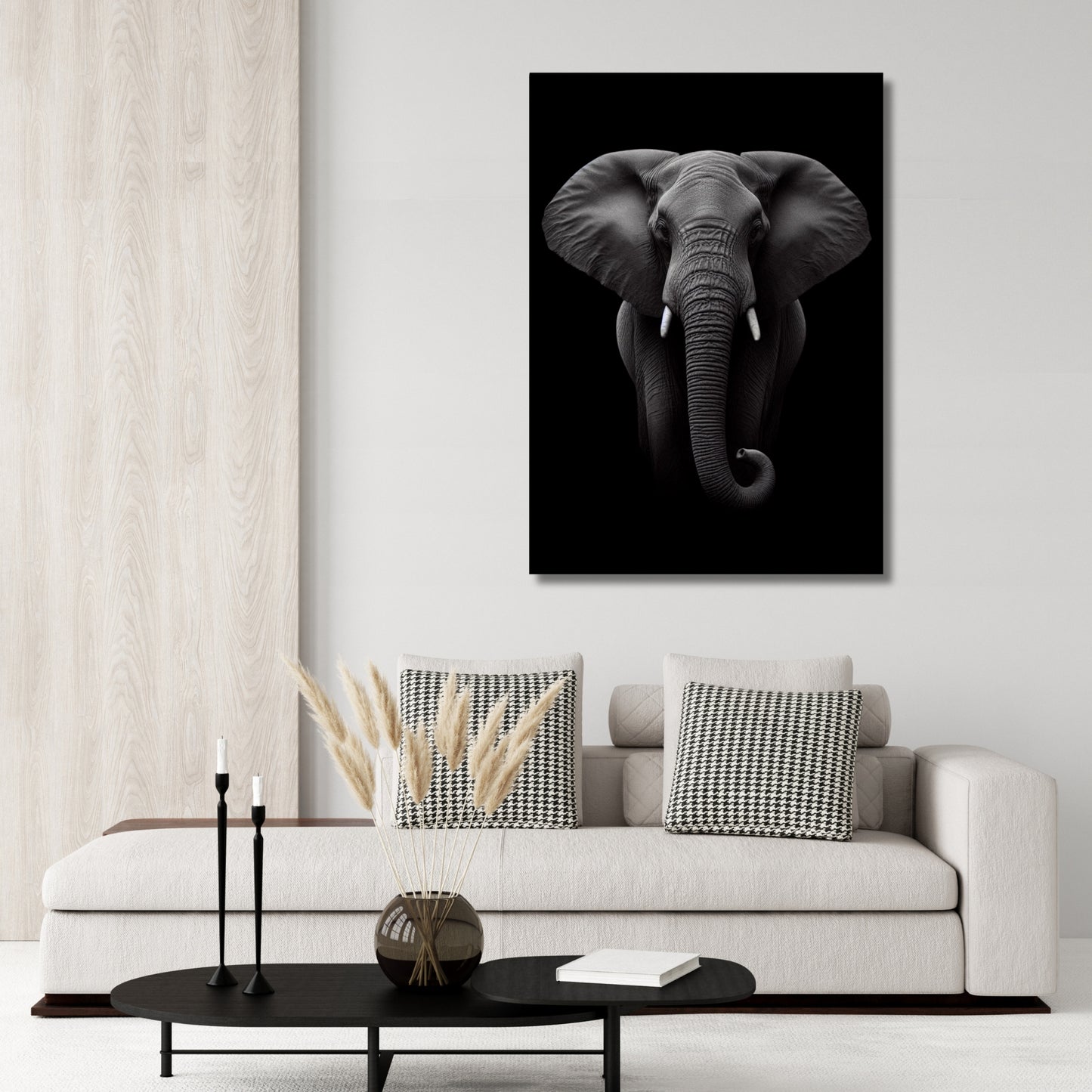 An Elephant's Wisdom Animal Kingdom Wall Art Canvas Print