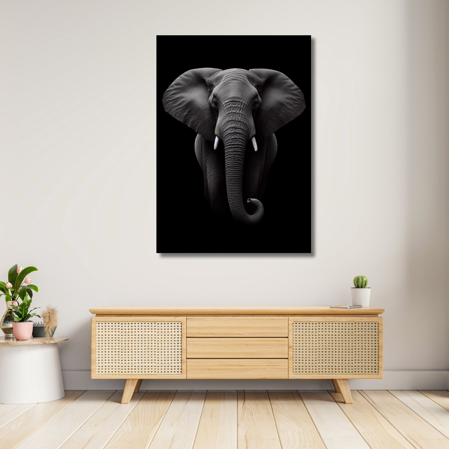 An Elephant's Wisdom Animal Kingdom Wall Art Canvas Print