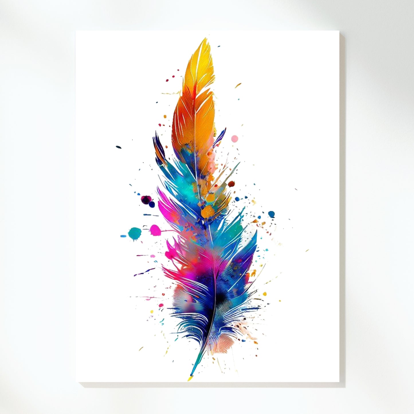 Feather Flight Wall Art Canvas Print