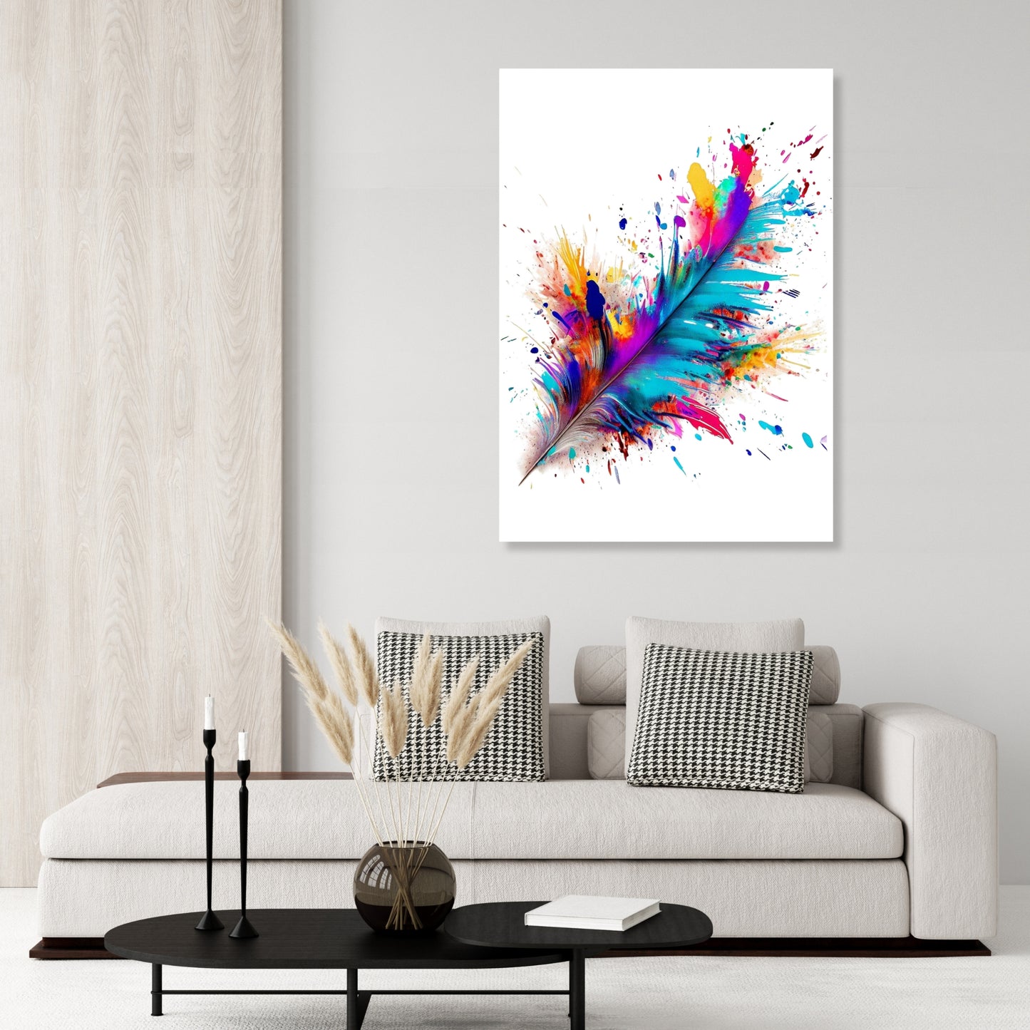 Feather Wall Art Canvas Print