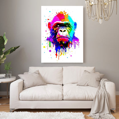 Gorilla Wall Art Canvas Print