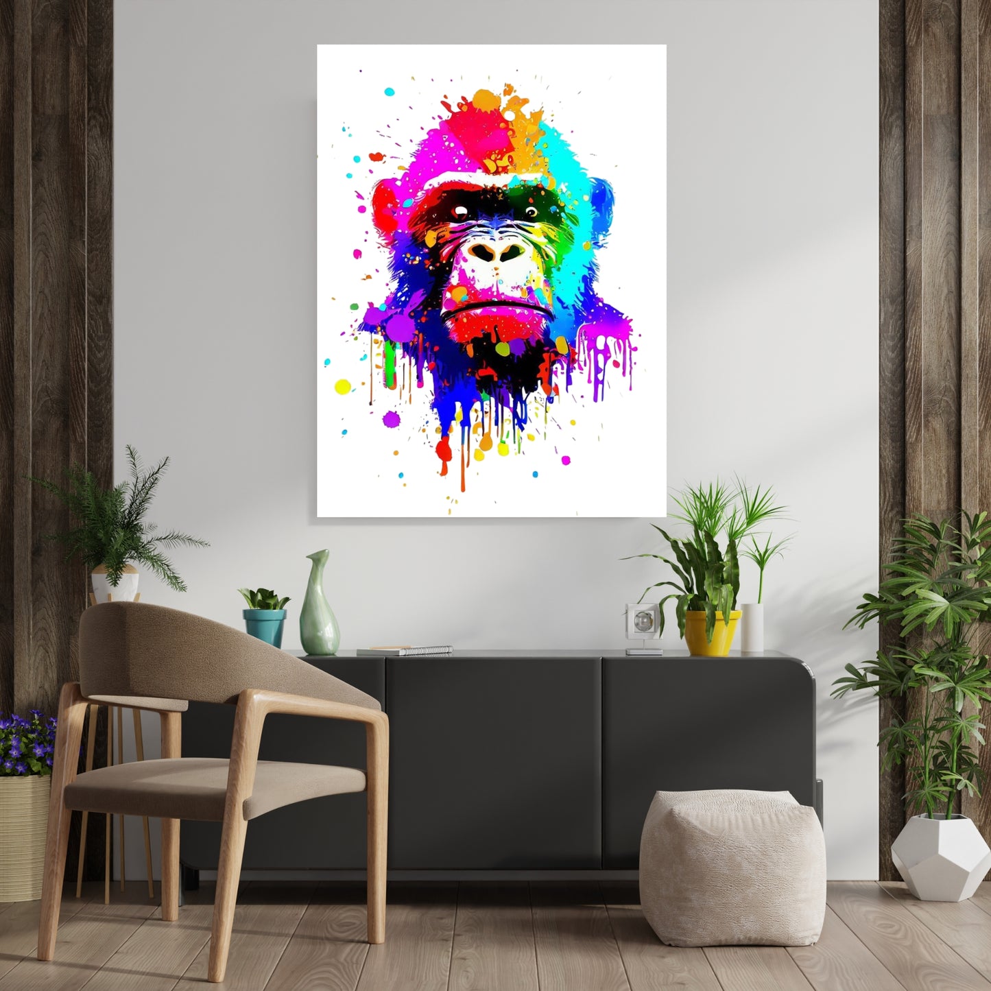 Gorilla Wall Art Canvas Print