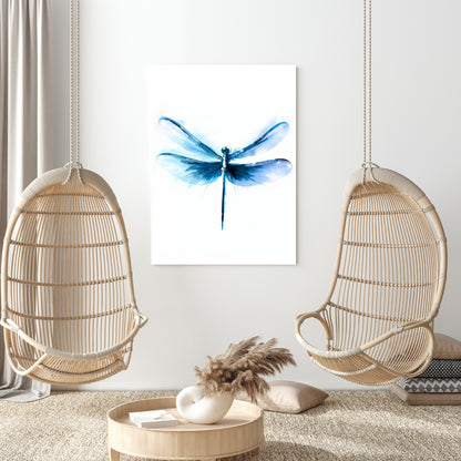 Hamptons Dragonfly Wall Art Canvas Print