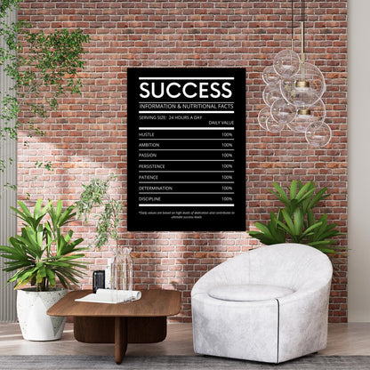 Success Daily Dose Wall Art Canvas Print