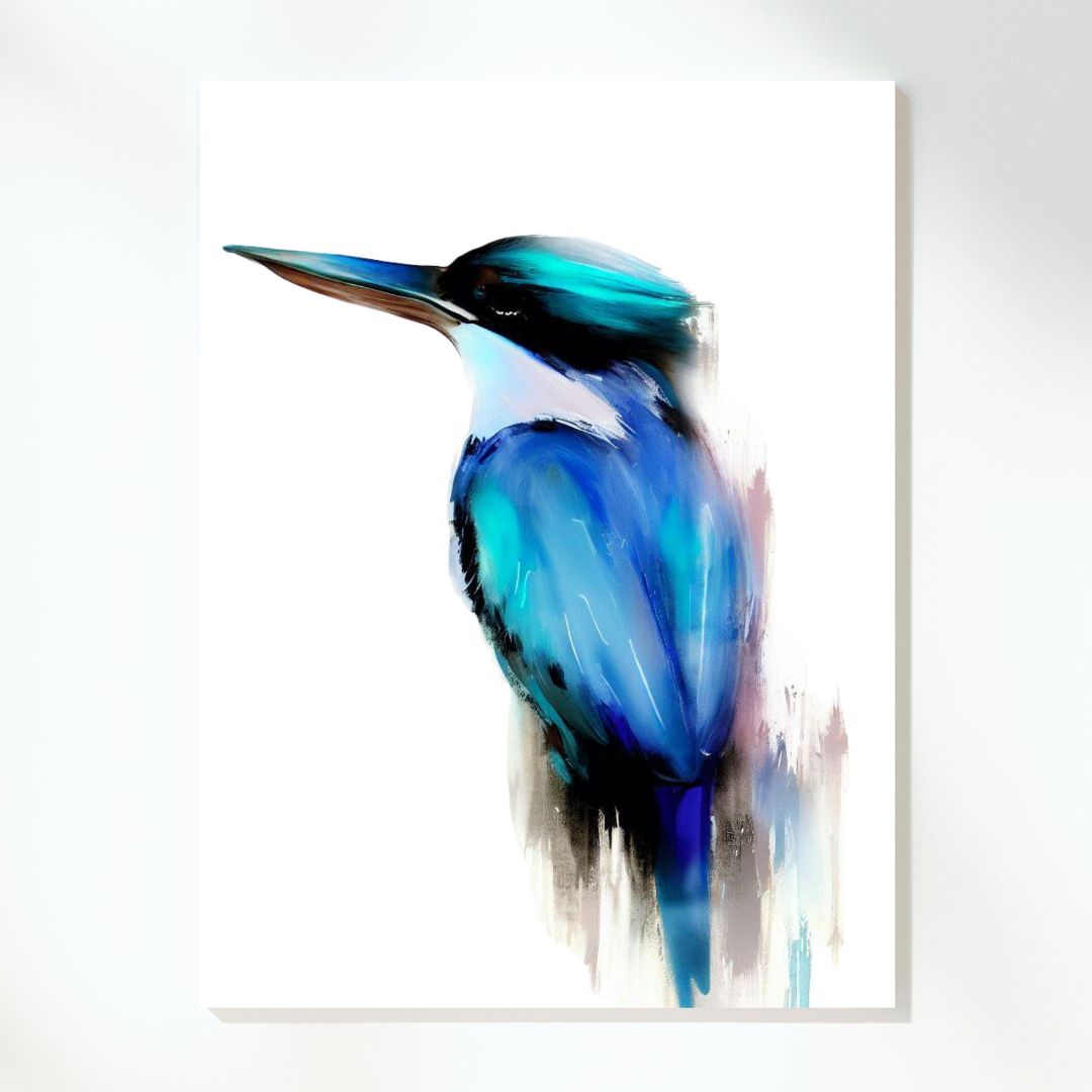 Kingfisher's Lullaby Wall Art Canvas Print