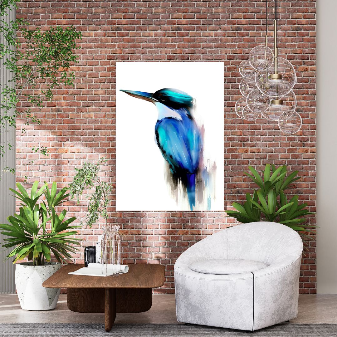 Kingfisher's Lullaby Wall Art Canvas Print