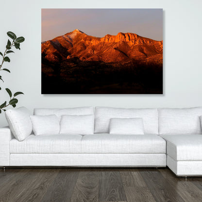 Burnt Mountain Wall Art Canvas Print
