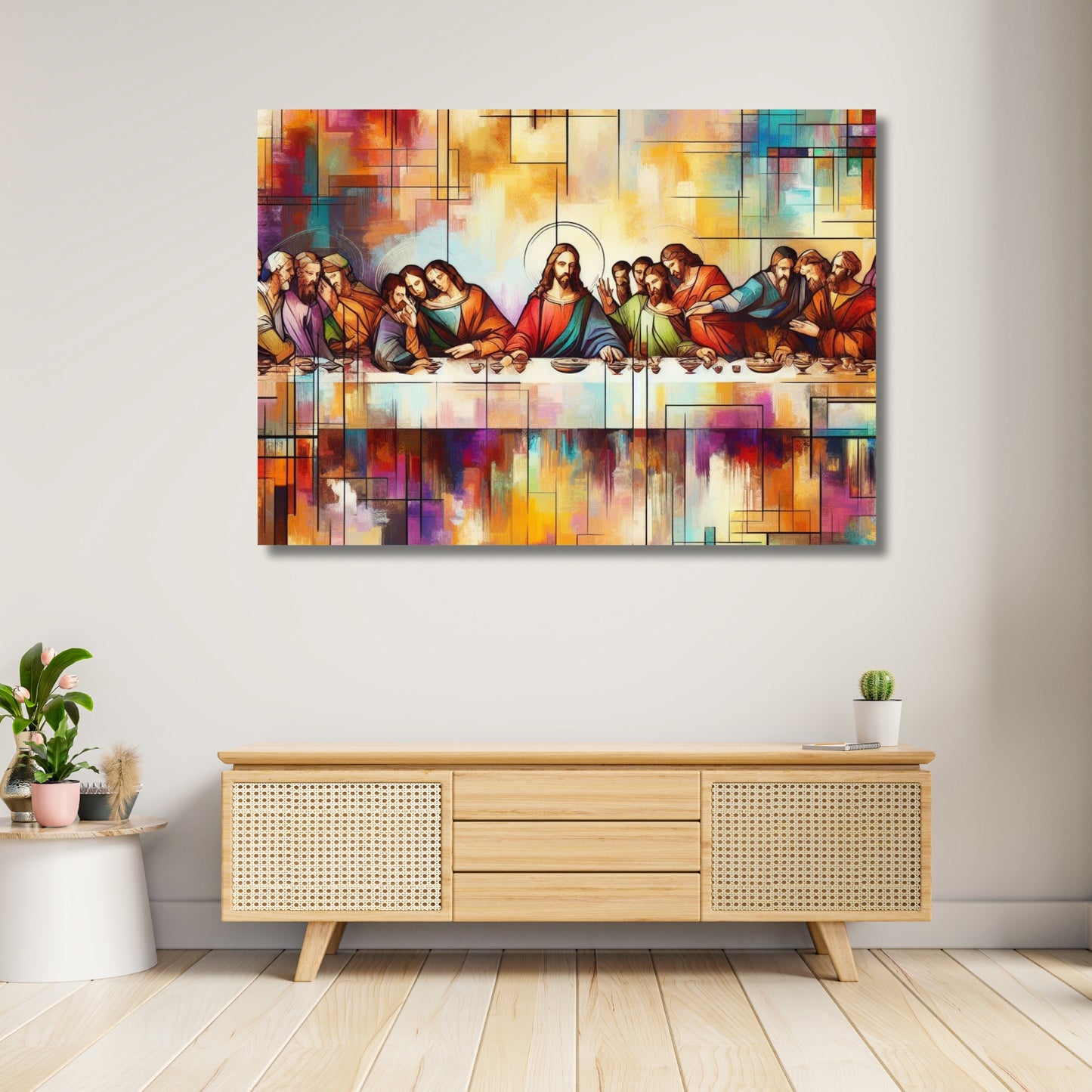 The Last Supper Reimagined Wall Art Canvas Print