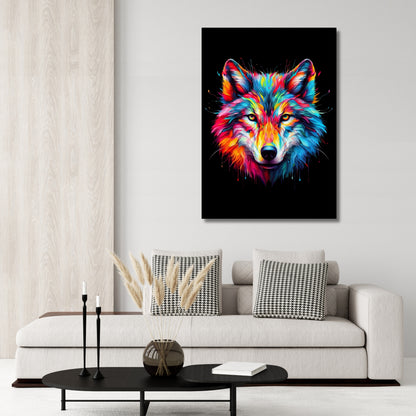 Luminous The Wolf Wall Art Canvas Print