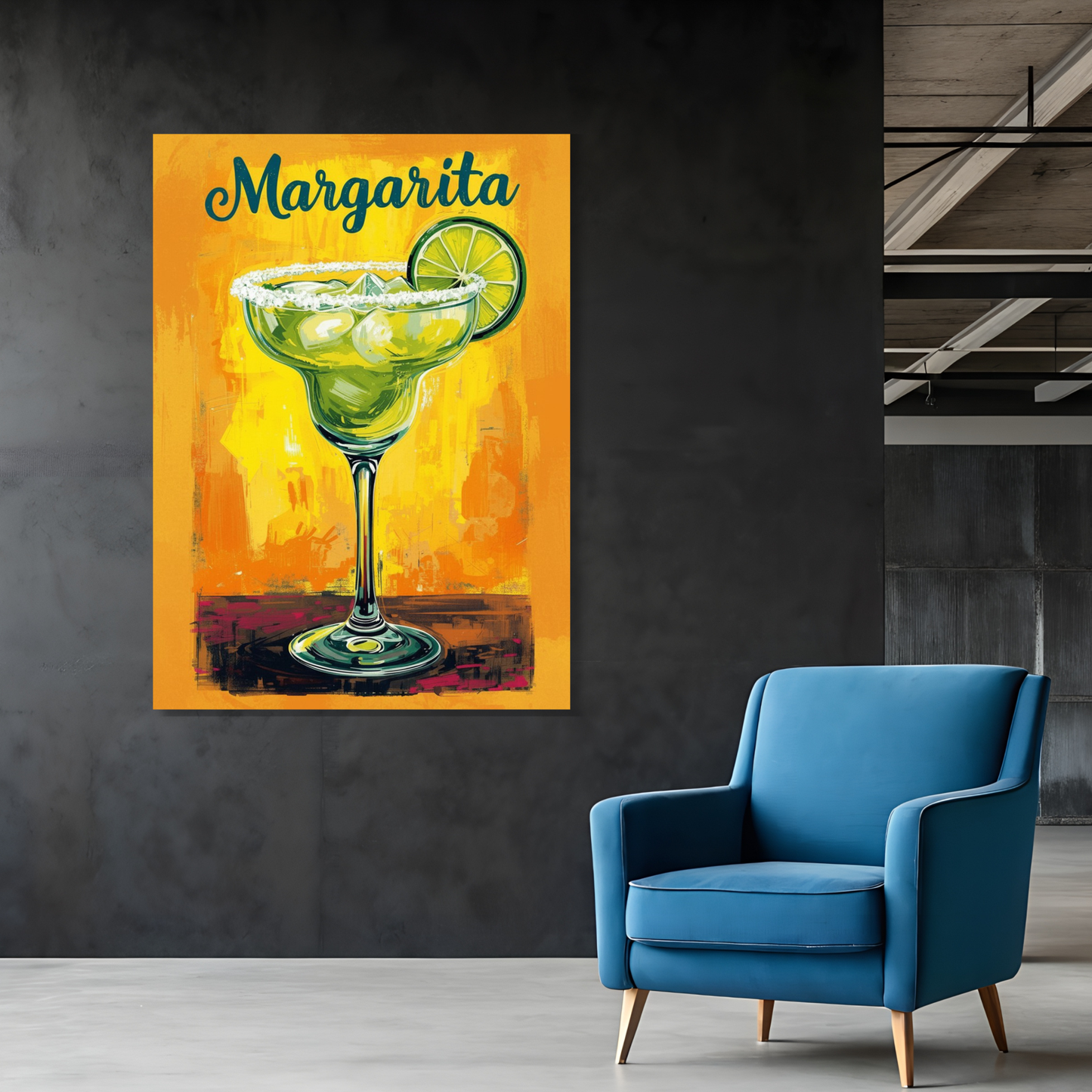 The Margarita Cocktail Wall Art Canvas Print