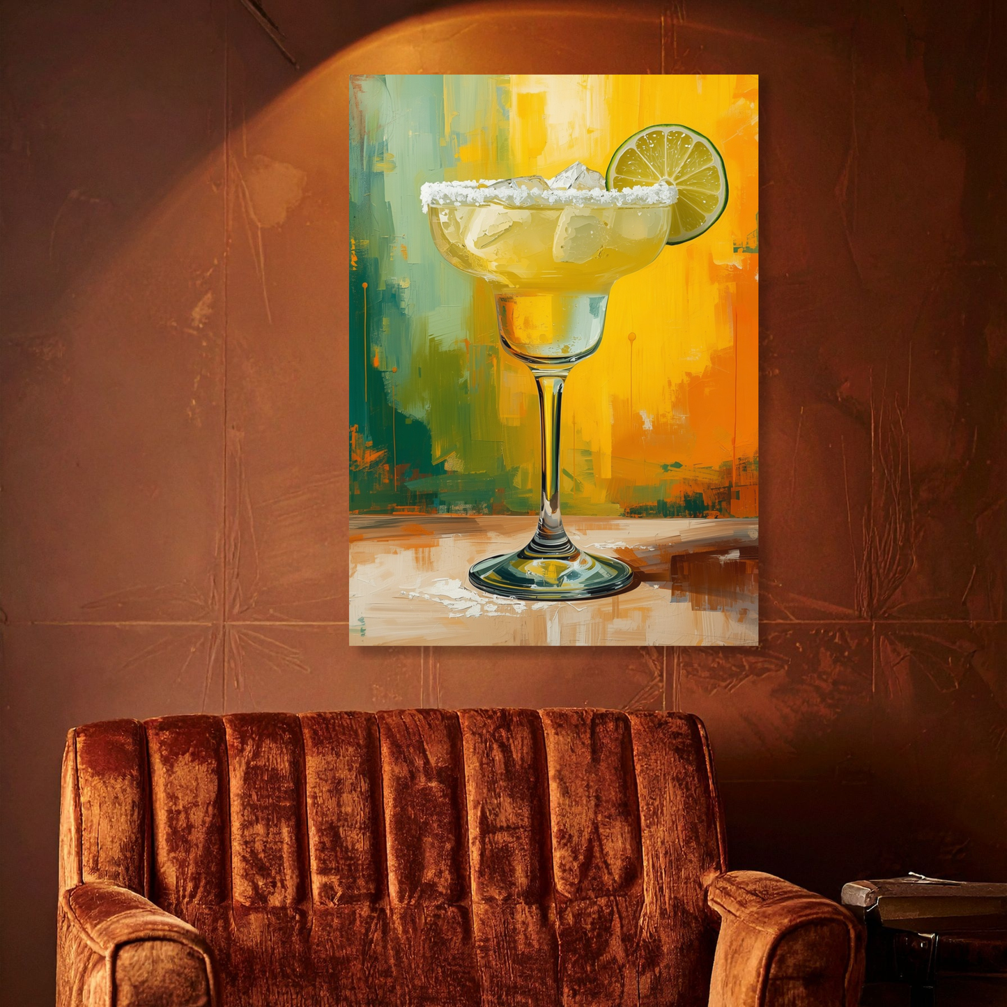Classic Margarita Cocktail Wall Art Canvas Print