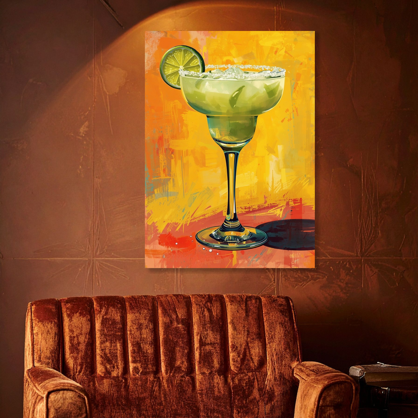 Margarita Time Cocktail Wall Art Canvas Print