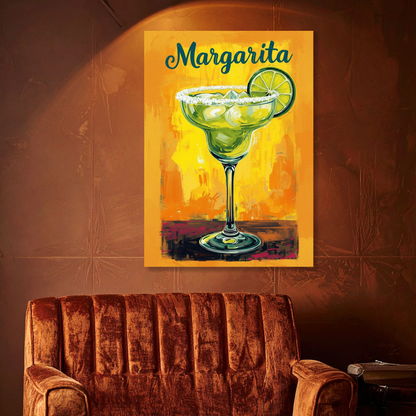The Margarita Cocktail Wall Art Canvas Print
