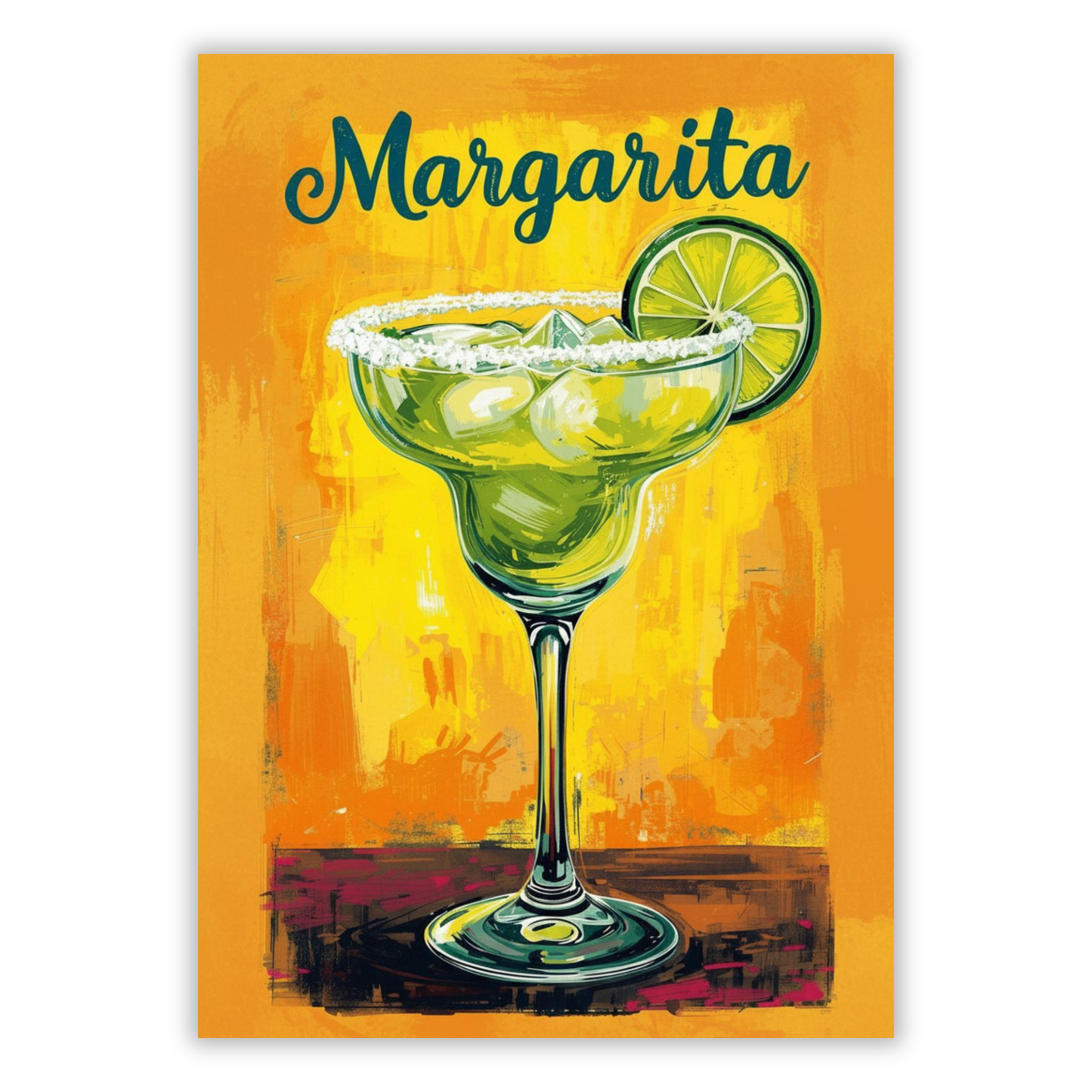 The Margarita Cocktail Wall Art Canvas Print
