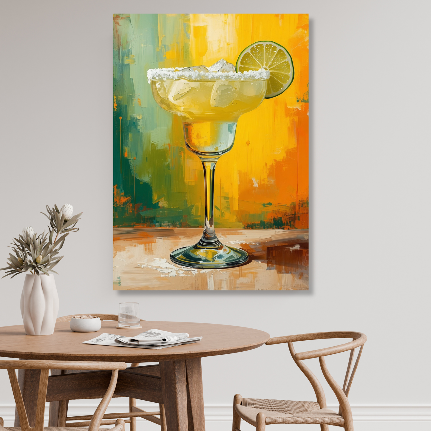 Classic Margarita Cocktail Wall Art Canvas Print