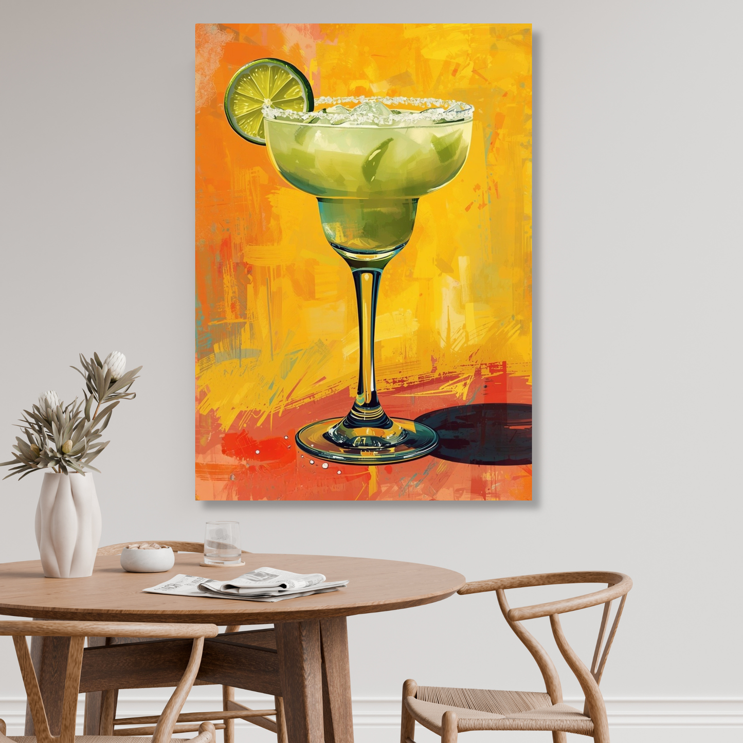 Margarita Time Cocktail Wall Art Canvas Print