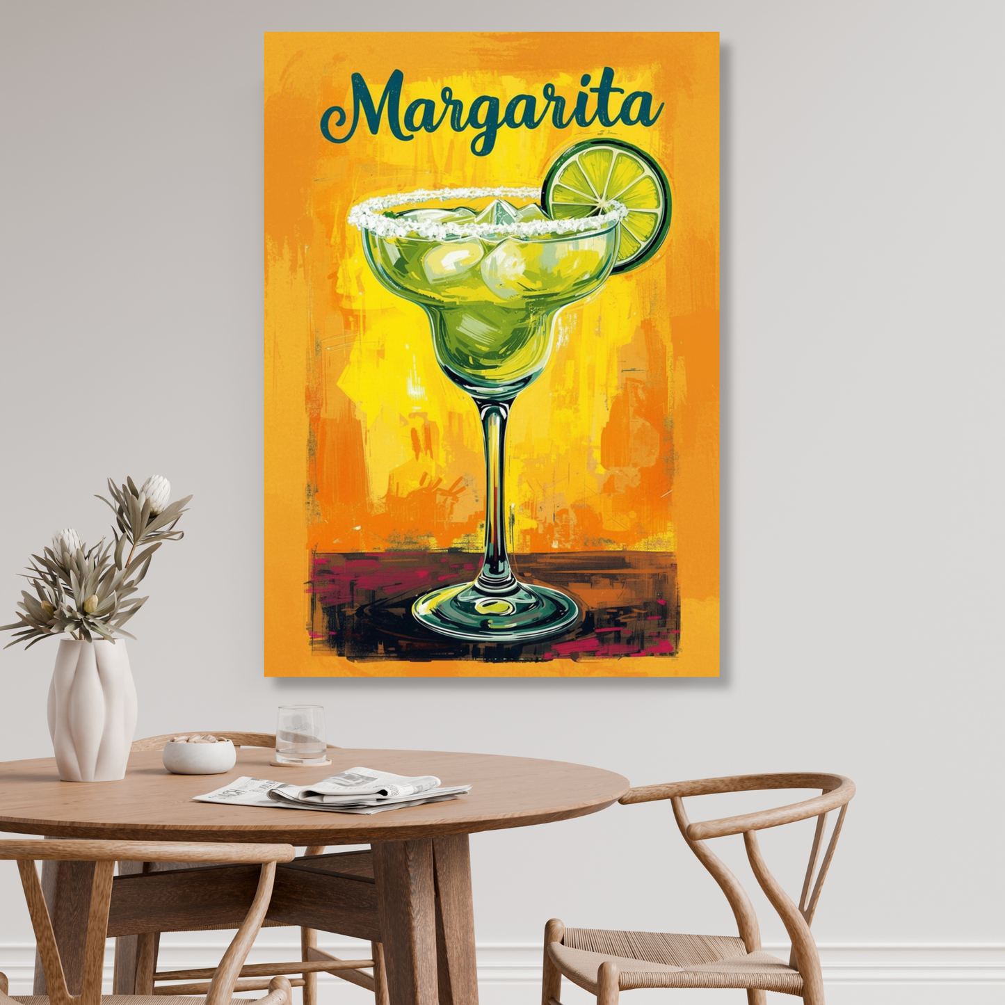 The Margarita Cocktail Wall Art Canvas Print