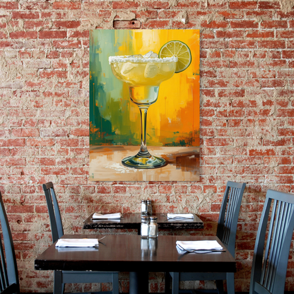 Classic Margarita Cocktail Wall Art Canvas Print