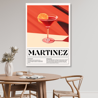 Martinez Cocktail Wall Art Canvas Print